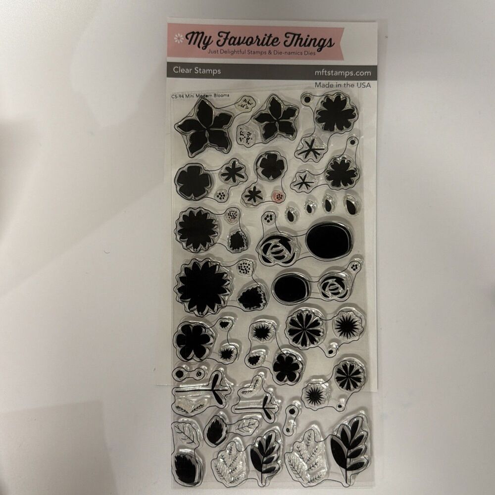 My Favorite Things "Mini Modern Blooms" Flower Stamp  Set CS-94 MFT